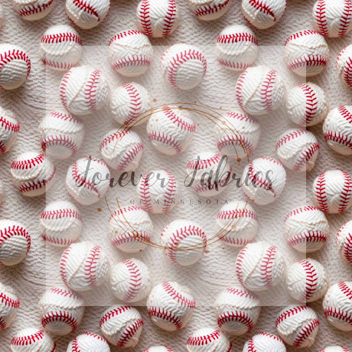 Baseballs Embroidered  . . . (BH/ 24)| Preorder | Fabric By The Yard