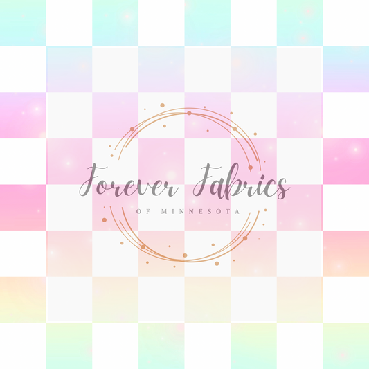 Pup Girls Ombre  Checkered .  . . .  .  . . . . (BH/ 24)| Preorder | Fabric By The Yard