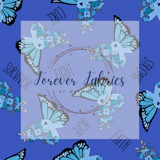 Blue Ribbon . (BH/ 23) | Preorder | Fabric By The Yard