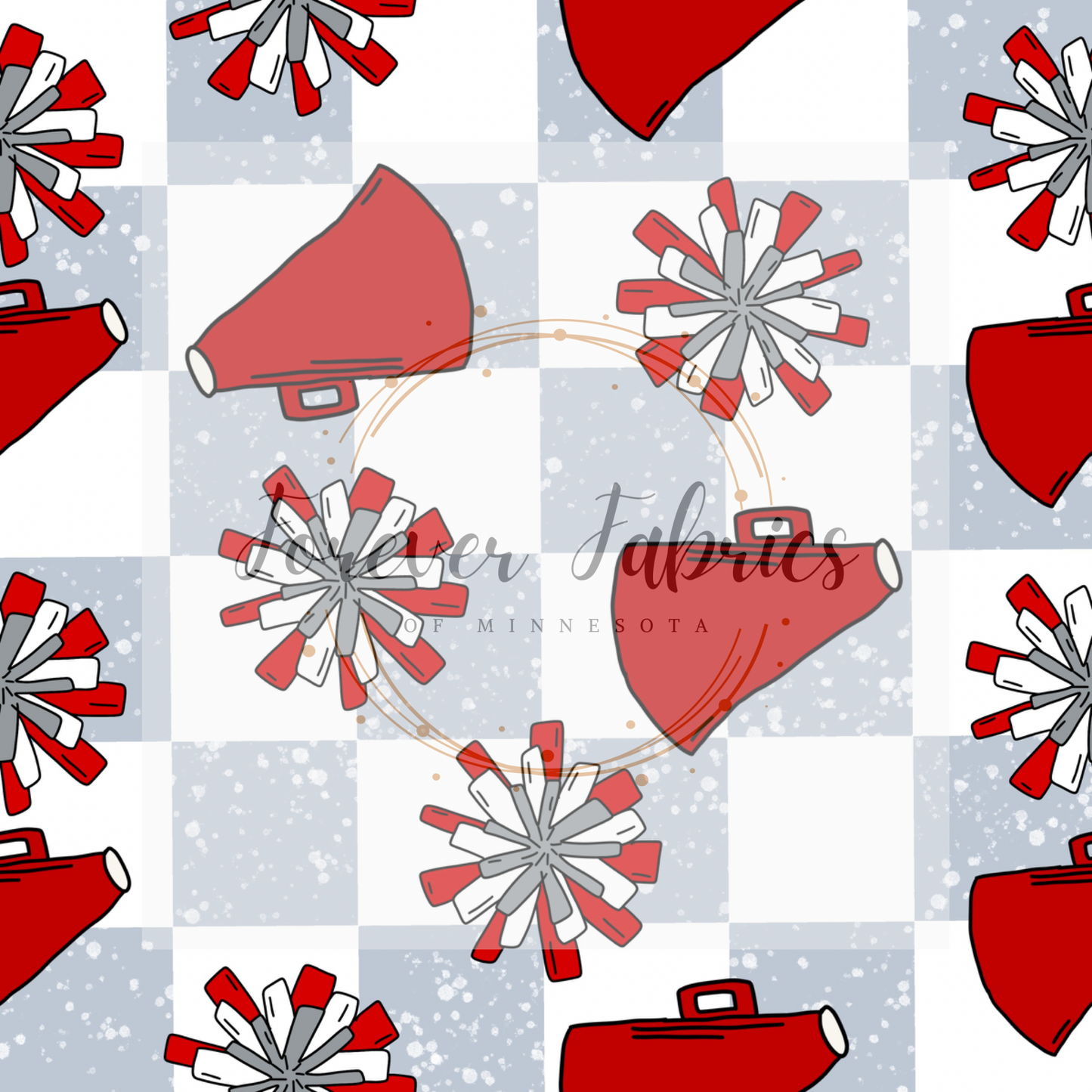 Cheer Red    . (BH/ 23) | Preorder | Fabric By The Yard