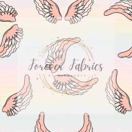 Angel  Wings  .  .  . . . .   . .  (BH/ 23). | Preorder | Fabric By The Yard