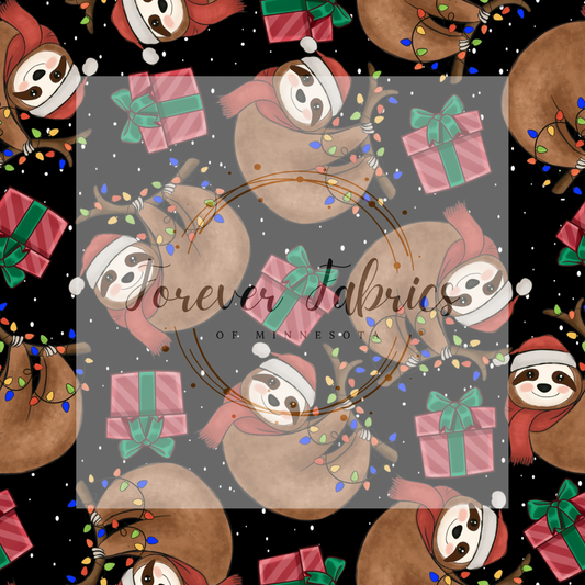 Black Sloth . (BH/ 23). | Preorder | Fabric By The Yard