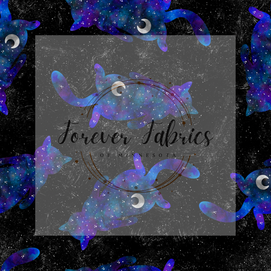 Celestial Cats . (BH/ 24)| Preorder | Fabric By The Yard