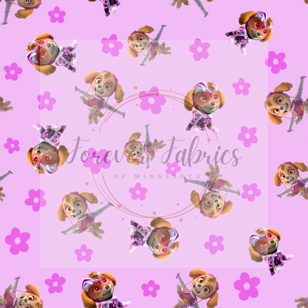 Puppy Floral | Preorder| By The Yard