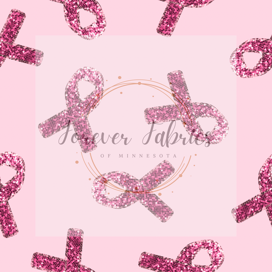 Pink Ribbon     . (BH/ 23) | Preorder | Fabric By The Yard