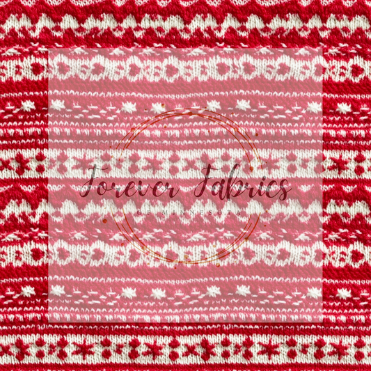 Christmas Sweater Embroidered . .  (BH/ 23). | Preorder | Fabric By The Yard