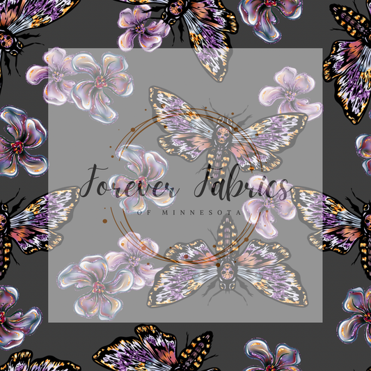 Dark Moth  .  .  . . . .   . .  (BH/ 23). | Preorder | Fabric By The Yard
