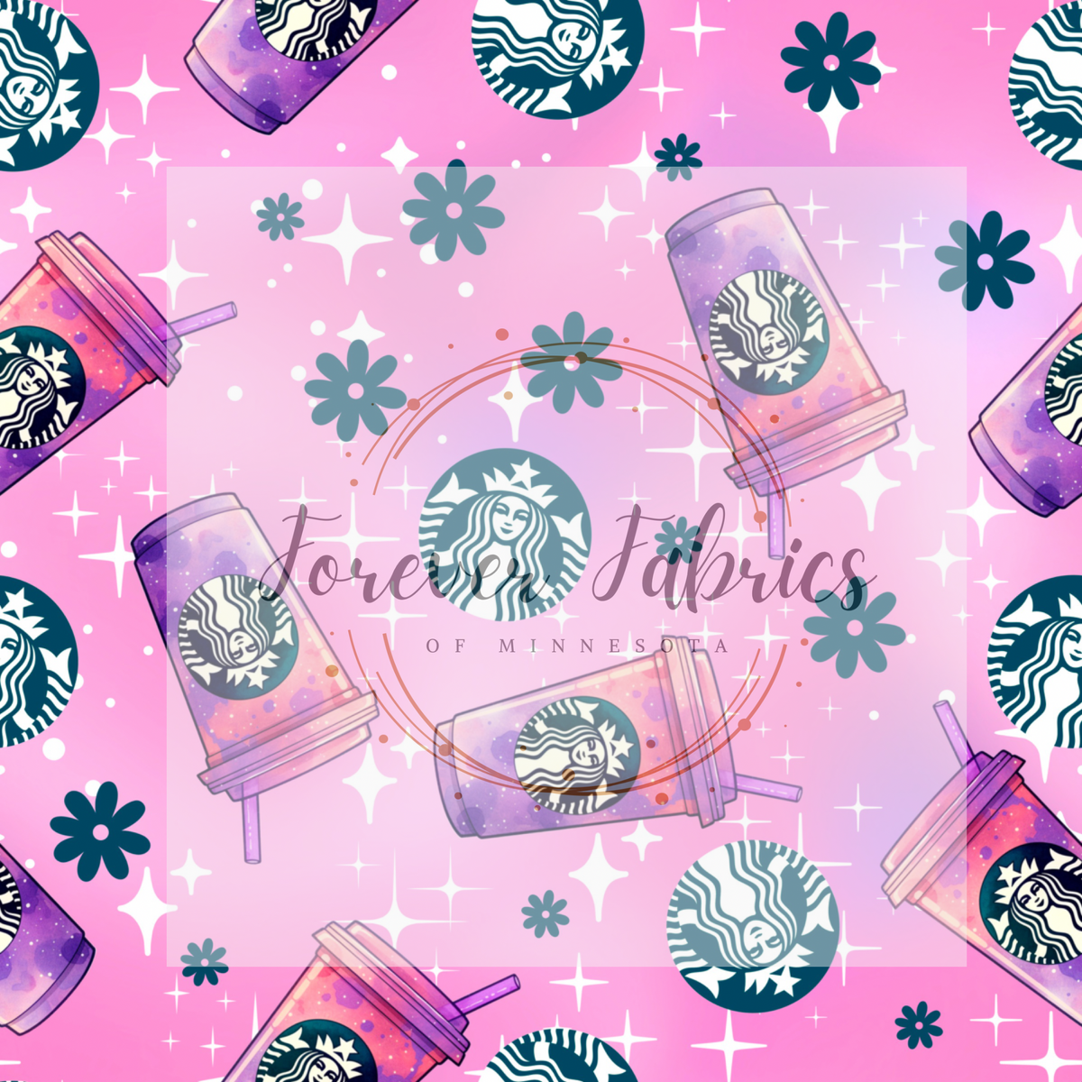 Purple Stars Drink | Preorder | Fabric By The Yard
