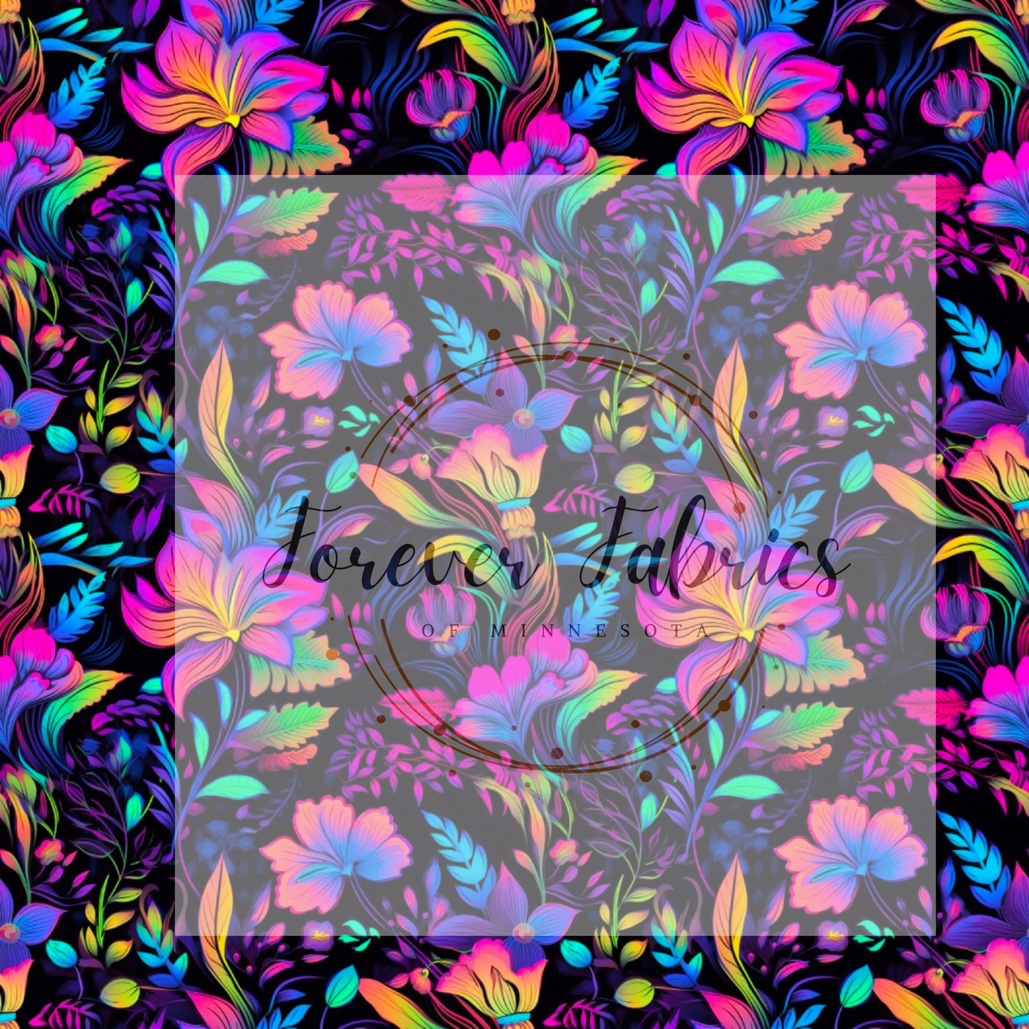 Neon Floral 2 | Preorder | Fabric By The Yard