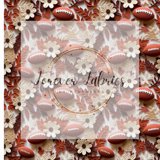 Light Tan Football  . (BH/ 23). | Preorder | Fabric By The Yard