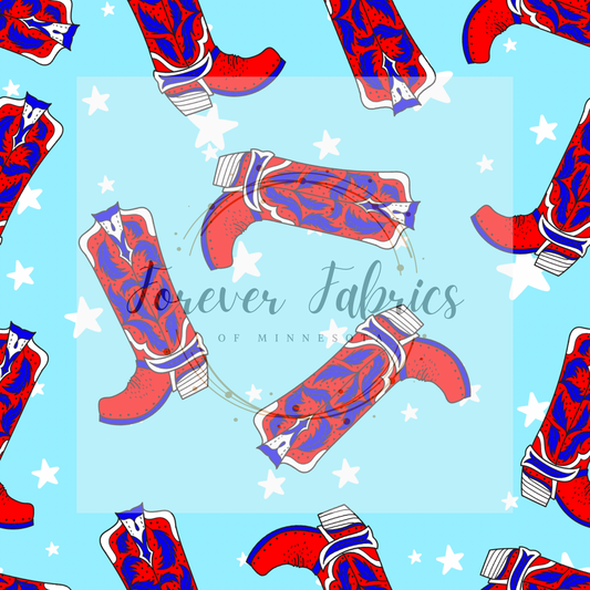 RWB Boots . (BH/ 24)| Preorder | Fabric By The Yard