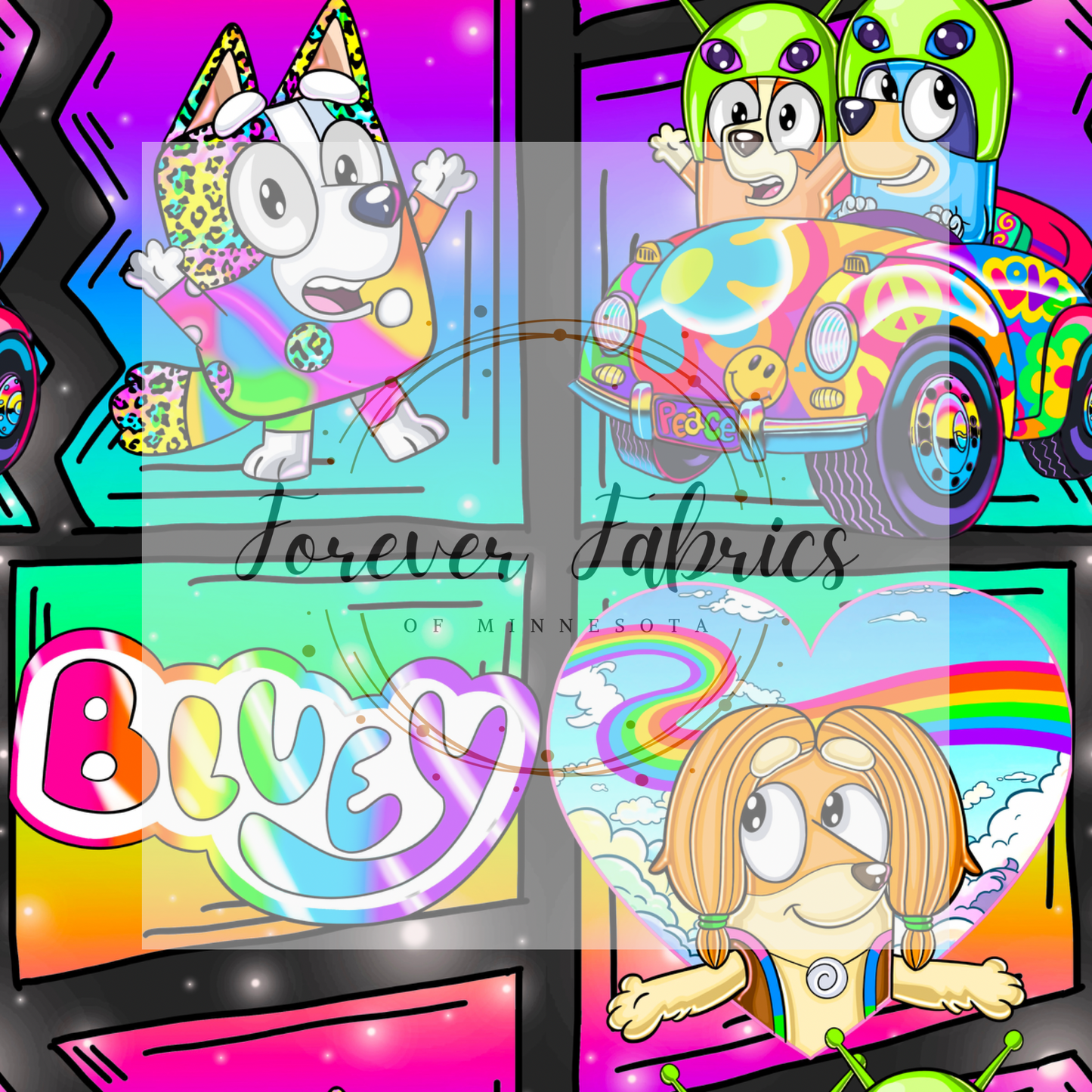 Blue Dog LF Comic  .  . . (BH/ 24)| Preorder | Fabric By The Yard