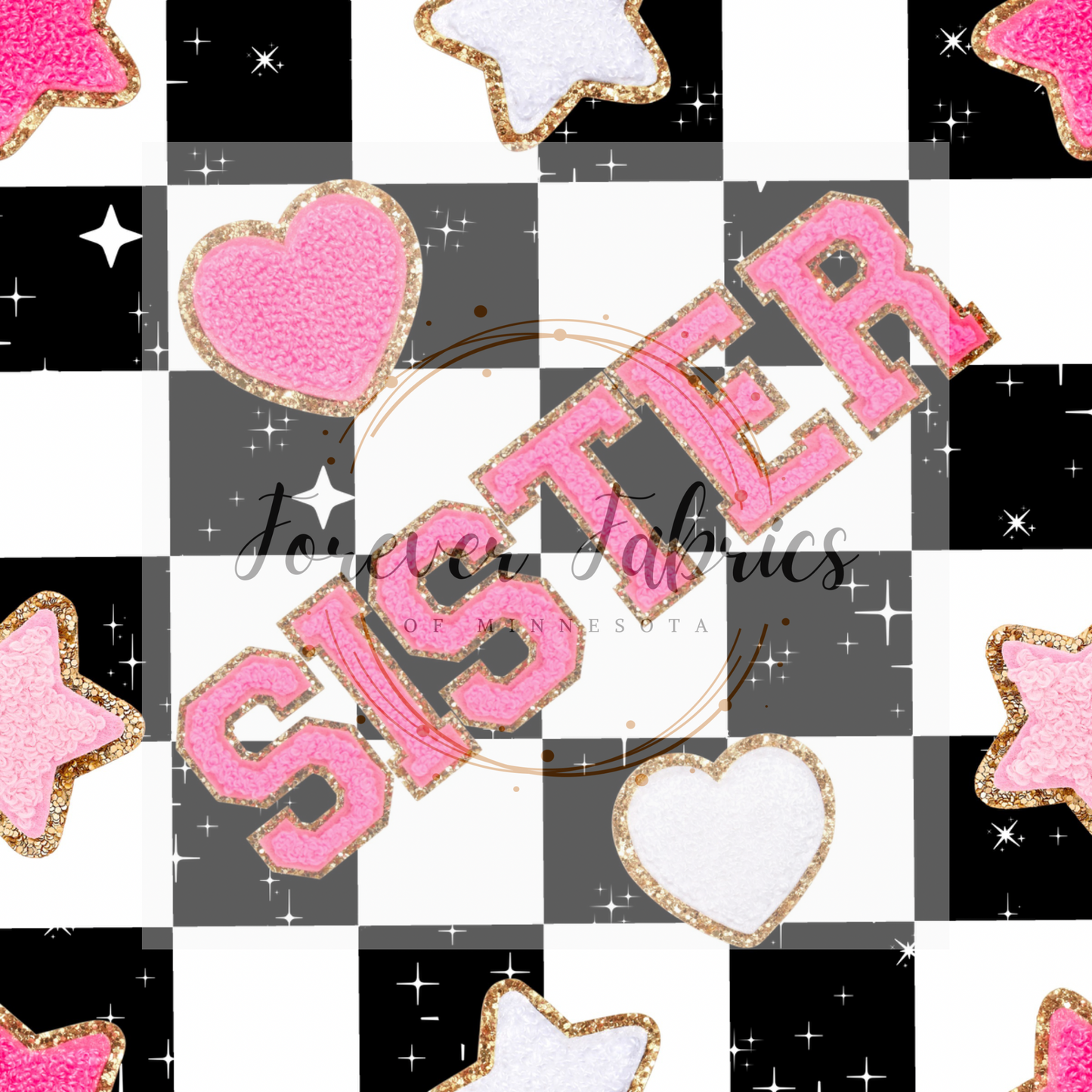Sister Varsity .  . (BH/ 23) | Preorder | Fabric By The Yard