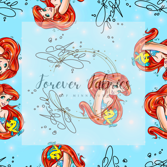 Mermaid .  . . . . (BH/ 24)| Preorder | Fabric By The Yard
