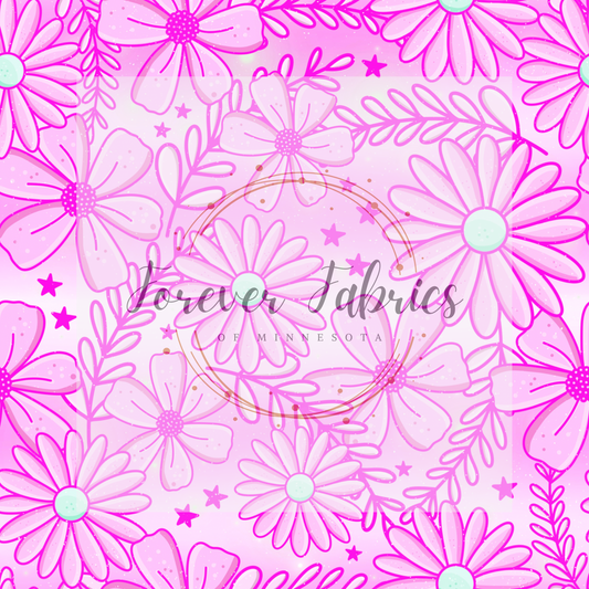 Pink  Floral  Ombre . .  .  . . . . (BH/ 24)| Preorder | Fabric By The Yard