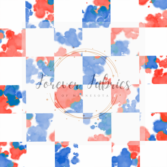 Tie Dye Check . . (BH/ 24)| Preorder | Fabric By The Yard