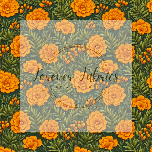 October   Birth Flowers . .  (BH/ 23). | Preorder | Fabric By The Yard