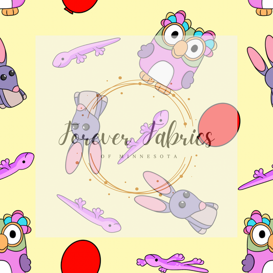 Blue Dog’s Toys . (BH/ 23). | Preorder | Fabric By The Yard