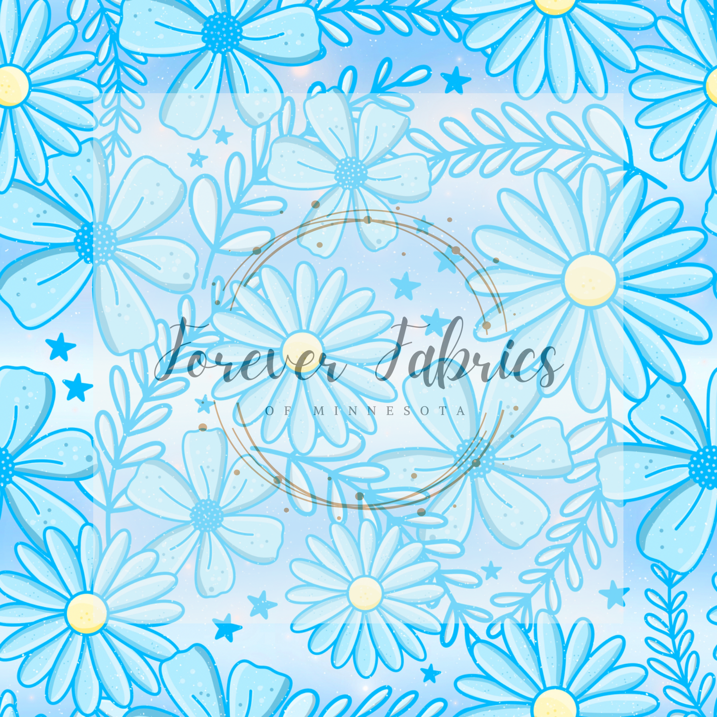 Blue  Floral  ombre   . . . (BH/ 24)| Preorder | Fabric By The Yard