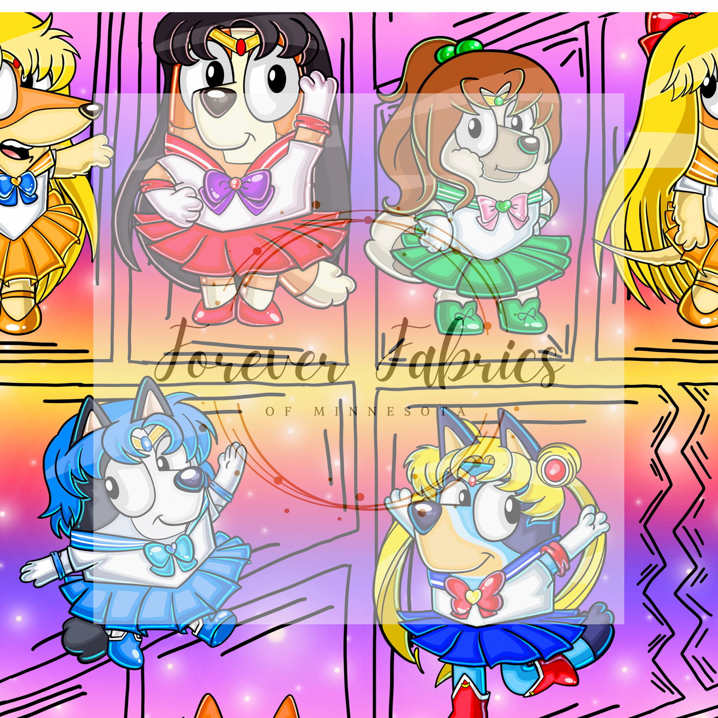 Sailor  Blue Dog   .   . . . . (BH/ 24)| Preorder | Fabric By The Yard