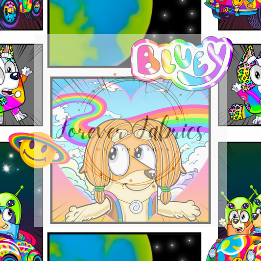 Blue Dog LF Comic   . (BH/ 23) | Preorder | Fabric By The Yard