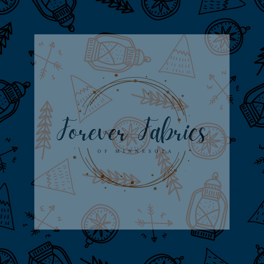 Camping Blue     . (BH/ 23) | Preorder | Fabric By The Yard