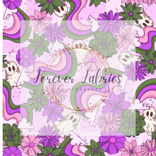 Ghostie Purple          . (BH/ 23). | Preorder | Fabric By The Yard