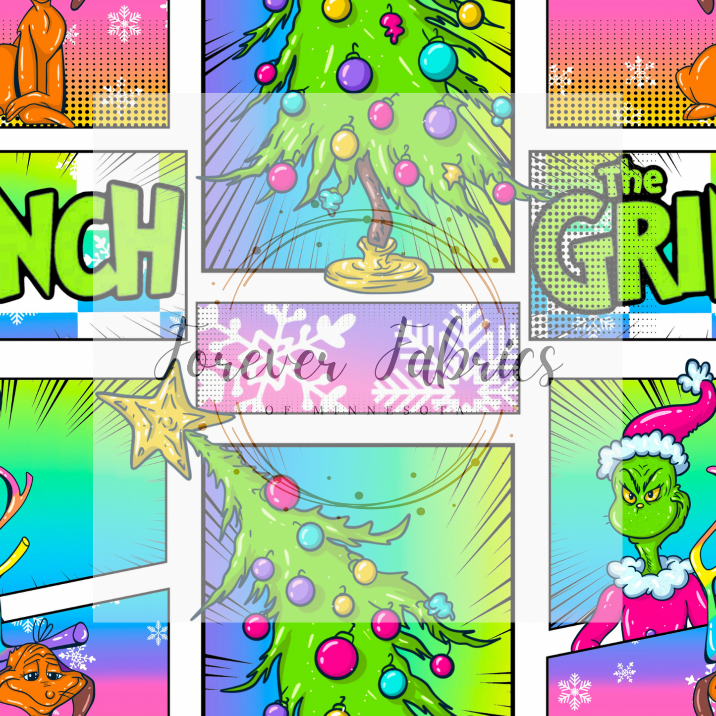 Green Guy Comic  . (BH/ 24)| Preorder | Fabric By The Yard