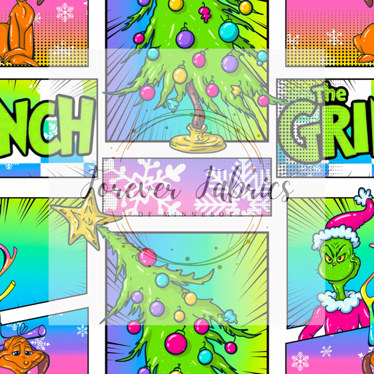 Green Guy Comic  . (BH/ 24)| Preorder | Fabric By The Yard