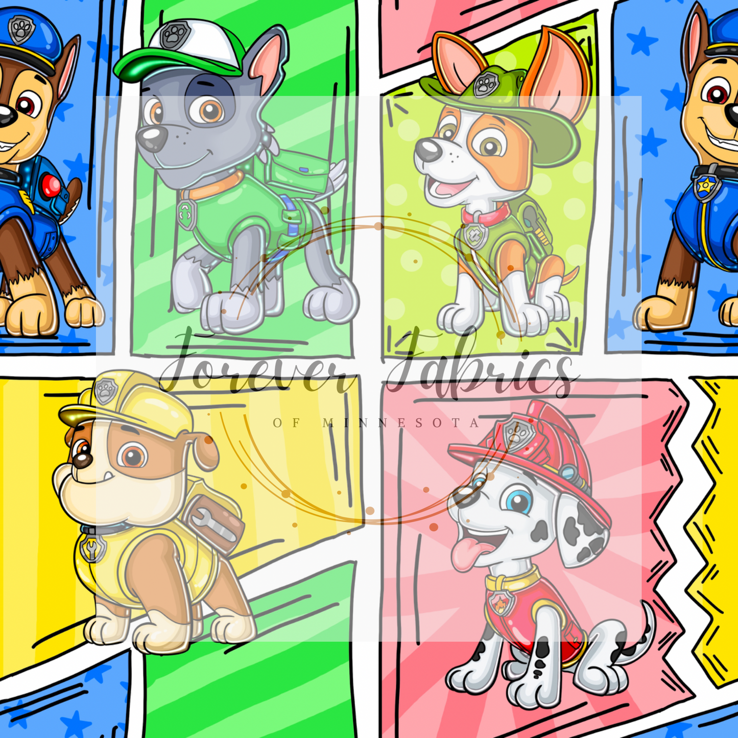 Boy Pups Comics       . . (BH/ 24)| Preorder | Fabric By The Yard
