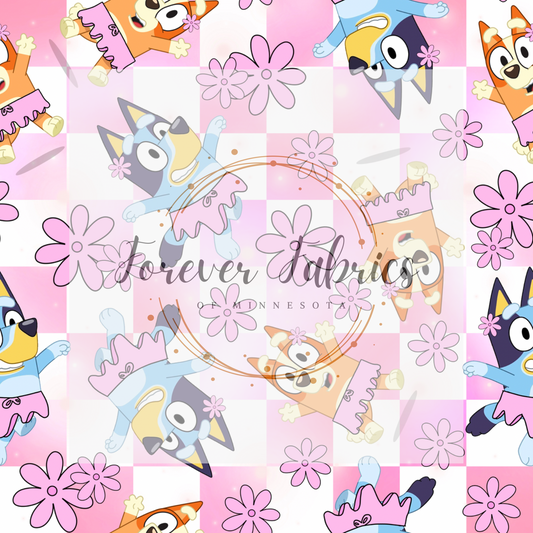 Blue Dog Ballet  .  . . . .   . .  (BH/ 23). | Preorder | Fabric By The Yard