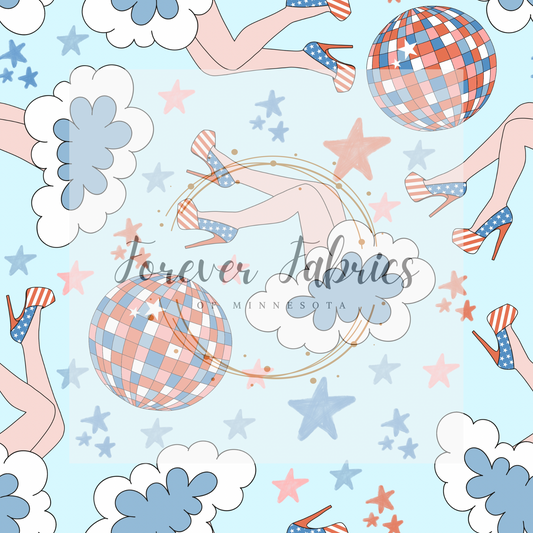 Disco 4th . . . . (BH/ 24)| Preorder | Fabric By The Yard