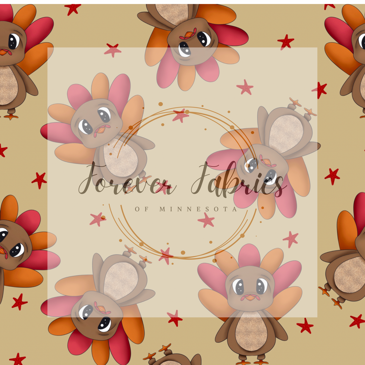 Turkey fun, | Preorder| By The Yard