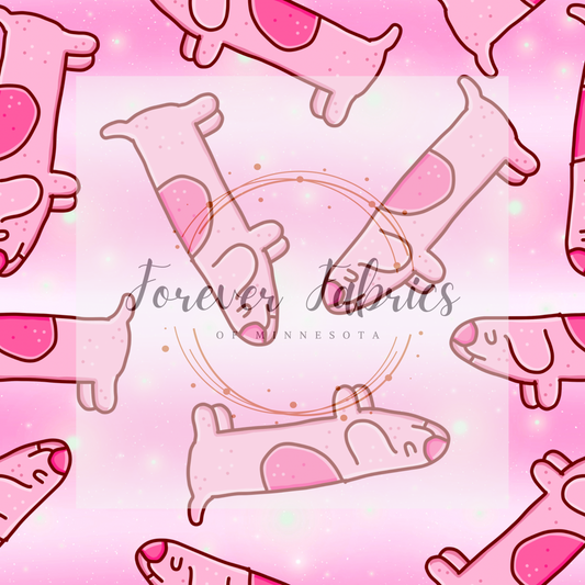 Long Dog Pink    . . . (BH/ 24)| Preorder | Fabric By The Yard
