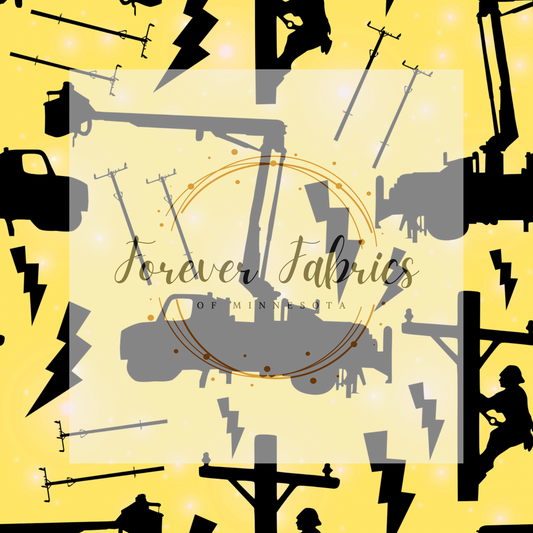 Lineman Yellow      . . .   . .  (BH/ 23). | Preorder | Fabric By The Yard