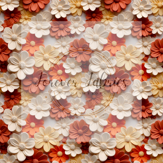 Daisy 3D . . . . (BH/ 24)| Preorder | Fabric By The Yard
