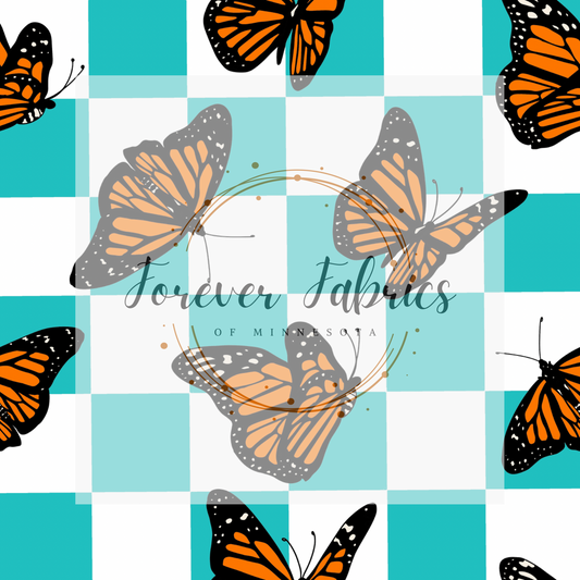 Monarchs Blue . . (BH/ 23). | Preorder | Fabric By The Yard