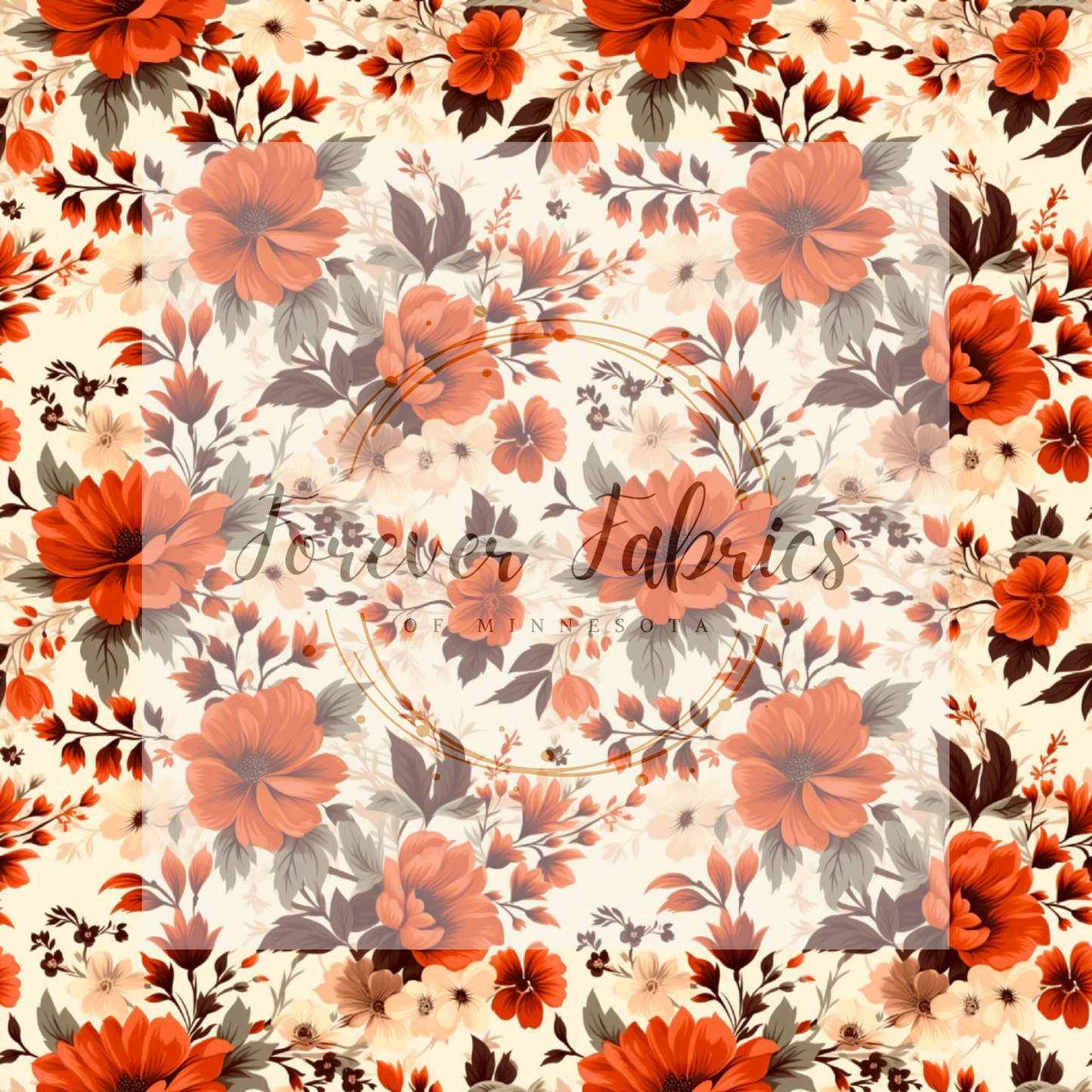 Fall Floral      .   . .  (BH/ 23). | Preorder | Fabric By The Yard