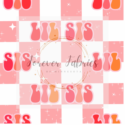 Lil Sis Check . (BH/ 23) | Preorder | Fabric By The Yard
