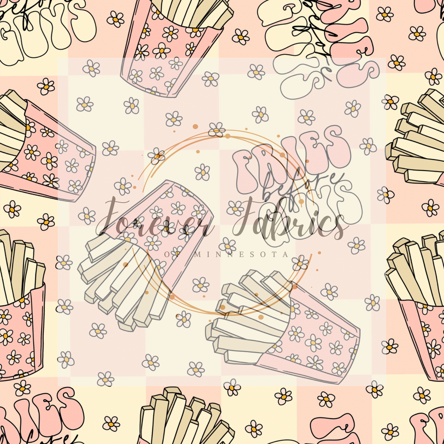Fries Before Guys Check .  .  . . . .   . .  (BH/ 23). | Preorder | Fabric By The Yard