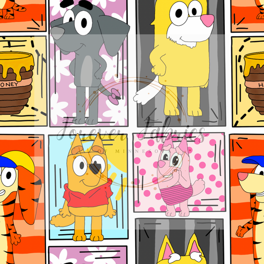 Blue Dog’s Friends    (BH/ 24)| Preorder | Fabric By The Yard