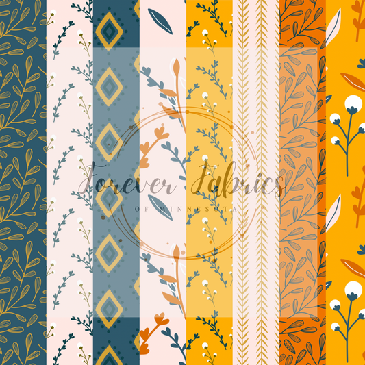 Vertical Boho        . . . (BH/ 24)| Preorder | Fabric By The Yard