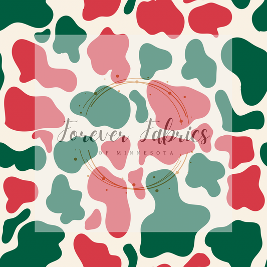 Christmas Cow Prints | Preorder | By The Yard