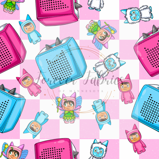 Tonie Pink Checkered   ( BH/ 24)| Preorder | Fabric By The Yard