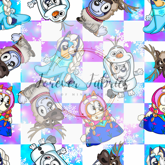 Blue Dog Frozen Galaxy 2   .  . . (BH/ 24)| Preorder | Fabric By The Yard