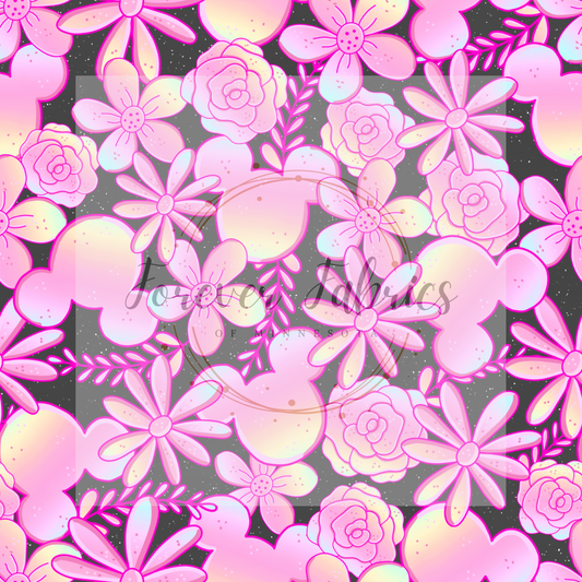 Ombre Mouse Floral .  . (BH/ 24)| Preorder | Fabric By The Yard