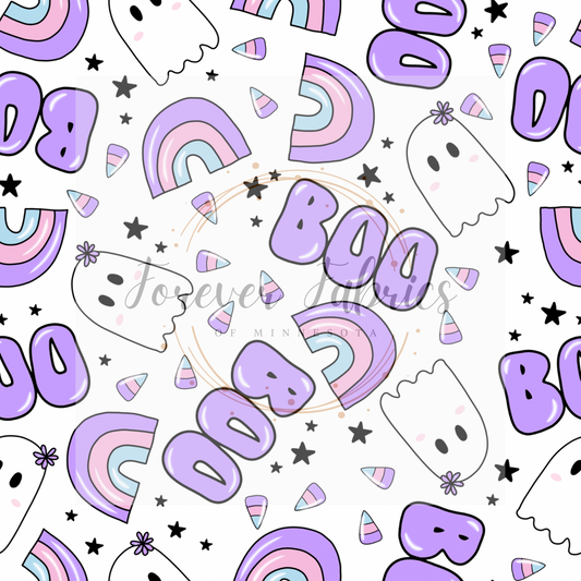 Boo Purple  . (BH/ 24)| Preorder | Fabric By The Yard
