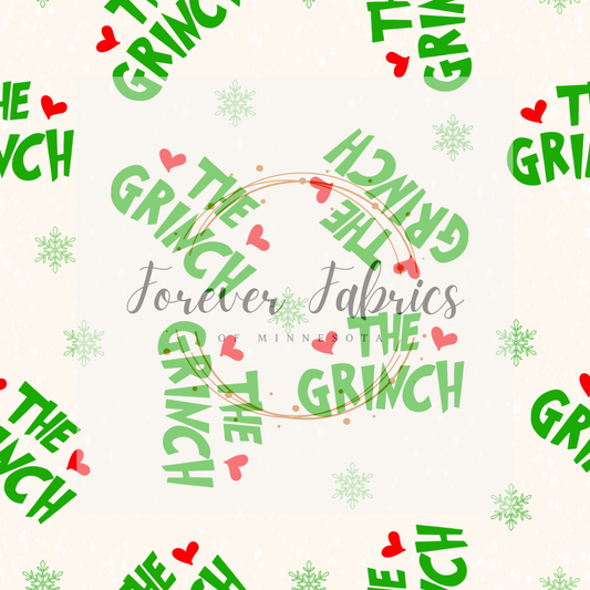 The Grinch | Preorder | Fabric By The Yard