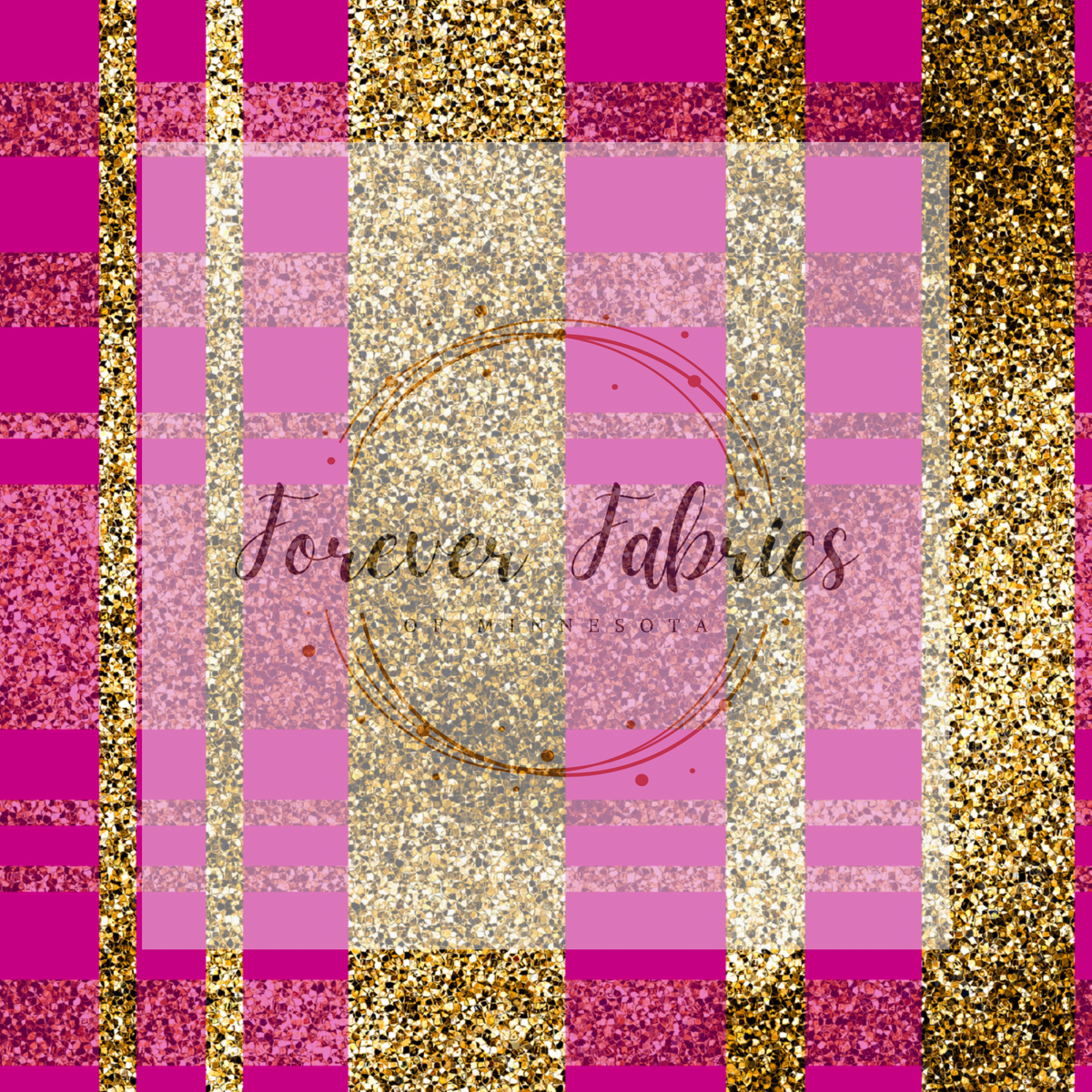 Pink gold, glitter | Preorder | Fabric By The Yard