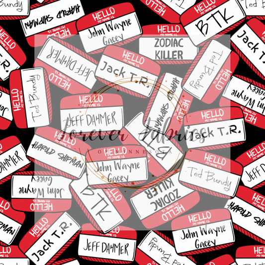 My name is | Preorder| By The Yard
